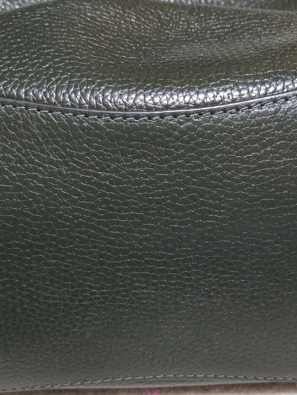 Michael Kors Raven Medium Pebbled Leather Green Backpack